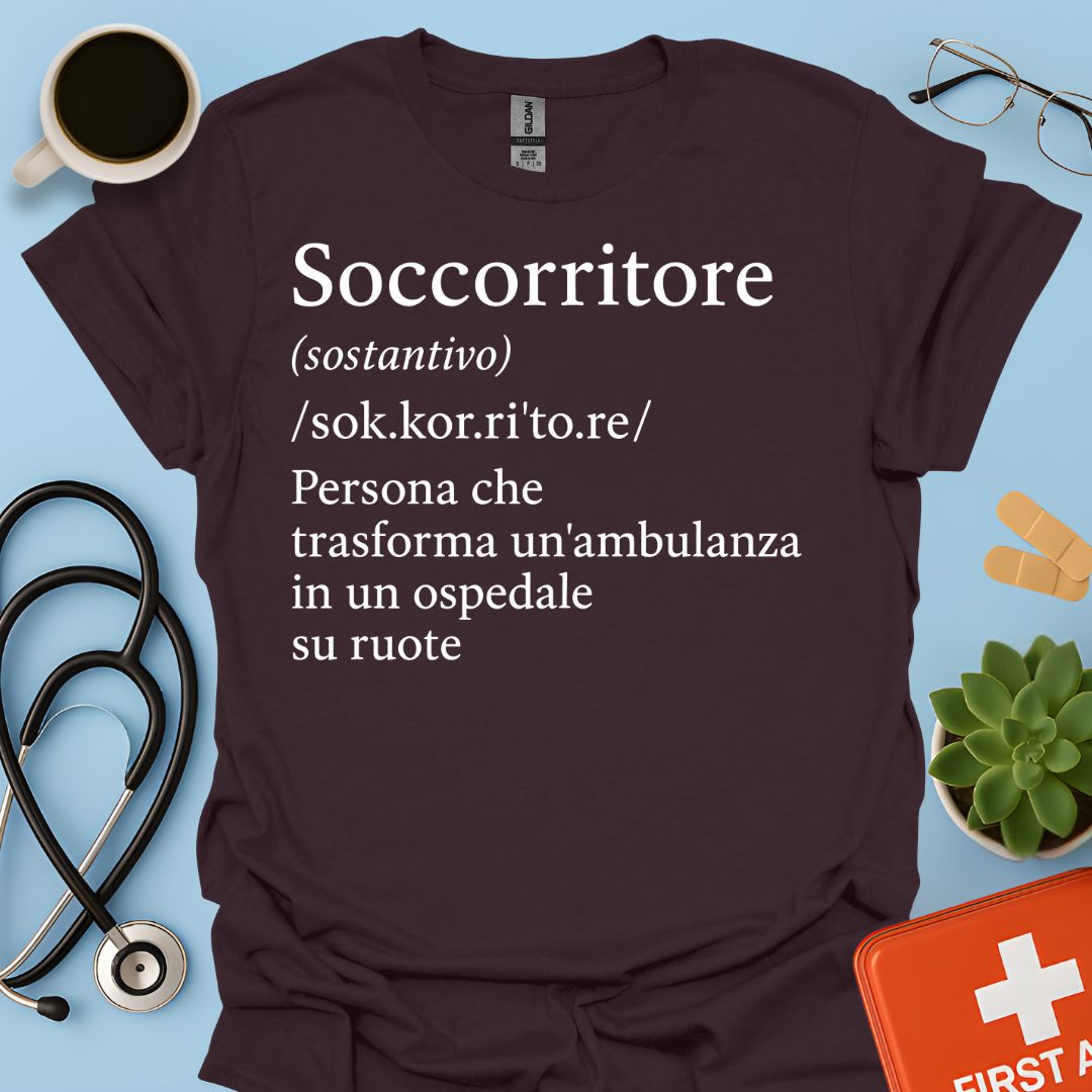 Definizione Soccorritore Ambulanza 118 Maglietta