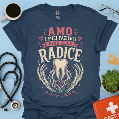 Maglietta ASO "Fino alla Radice" – Regalo Assistente Studio Odontoiatrico