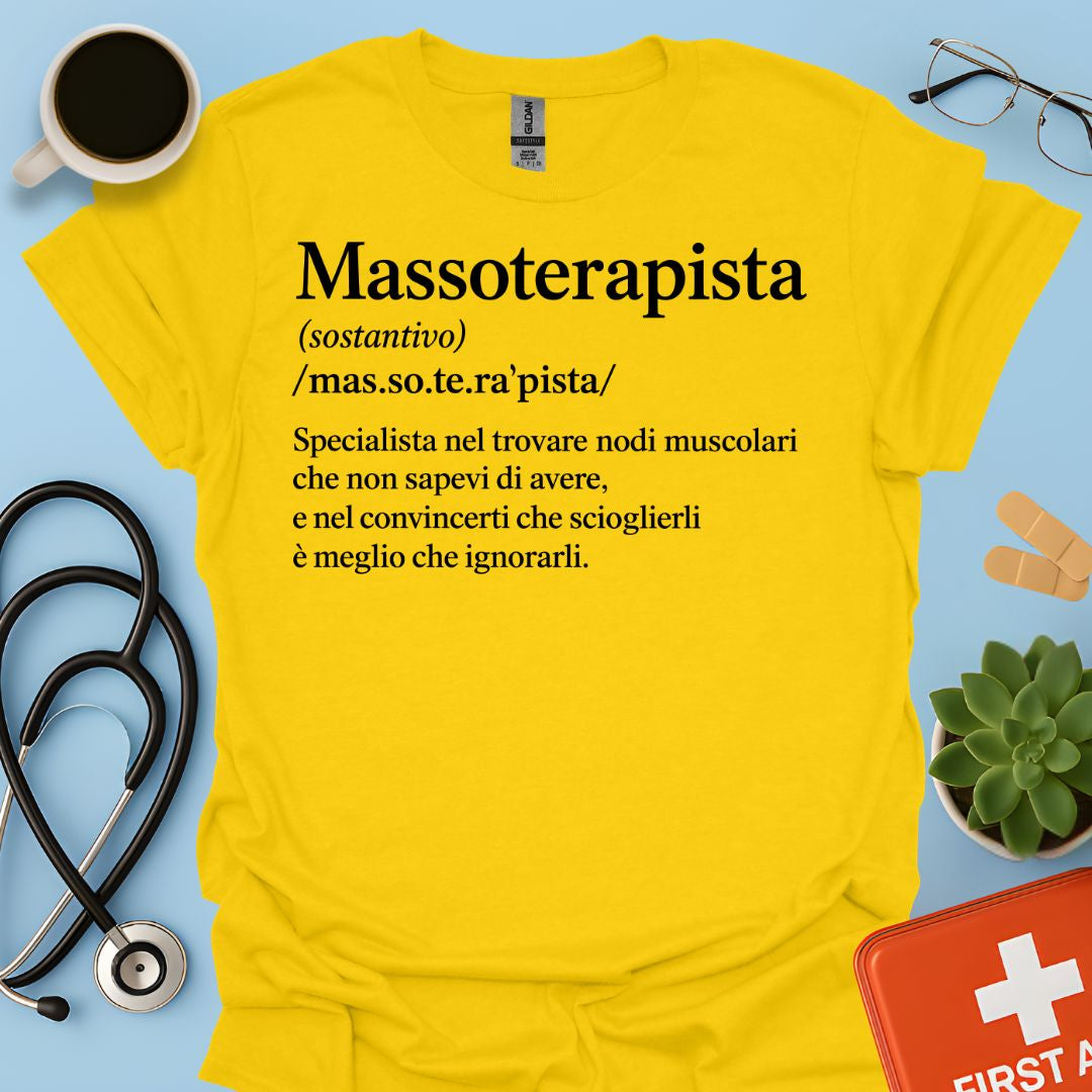 Maglietta Definzione Massoterapista