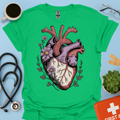 Anatomia Floreale: Cuore Medicina Maglietta