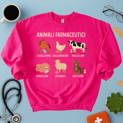 Felpa Divertente Veterinaria / Farmacista