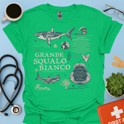 Grande Squalo Maglietta Biologia Marina