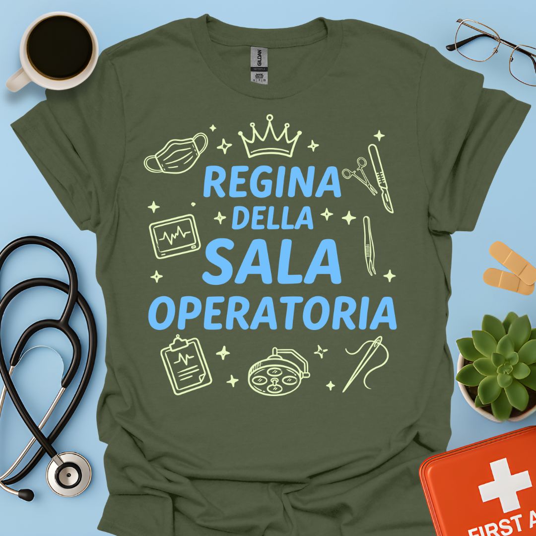 Regina della Sala Operatoria - Maglietta Infermiera e Chirurgo