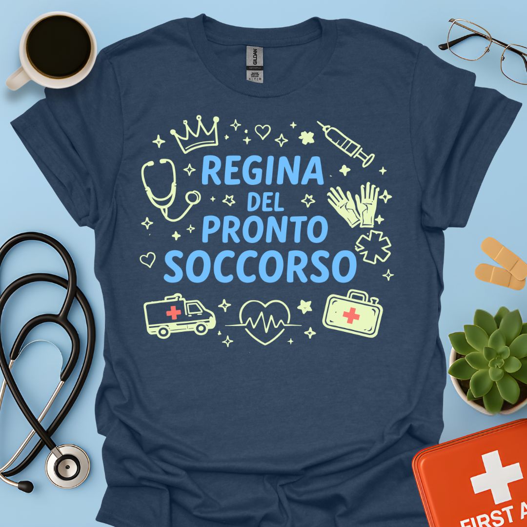 Regina del Pronto Soccorso - Maglietta Medico d'Urgenza
