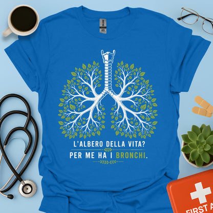 Maglietta Pneumologo – L'Albero della Vita? Per Me Ha i Bronchi