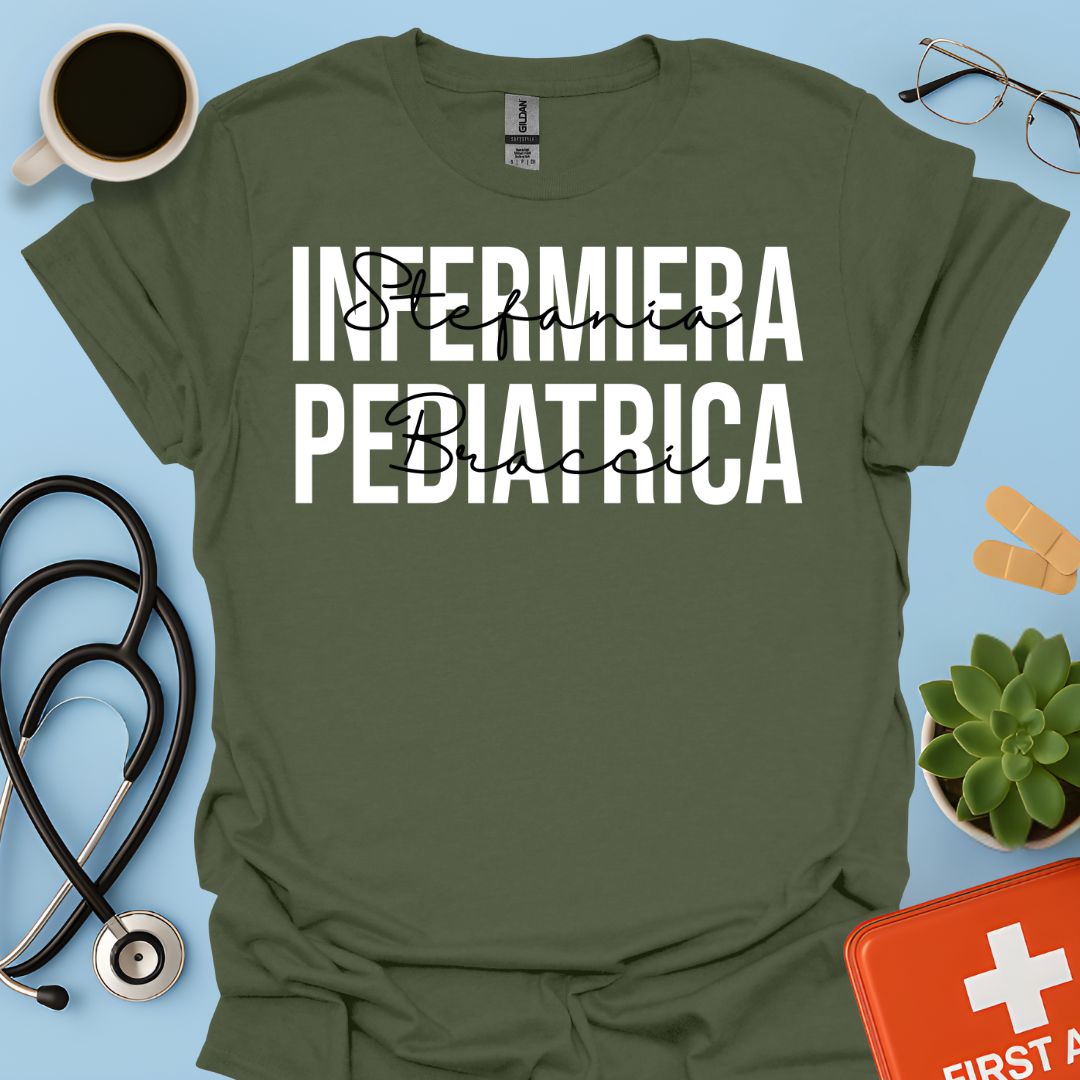 Maglietta Infermiera Pediatrica Personalizzata
