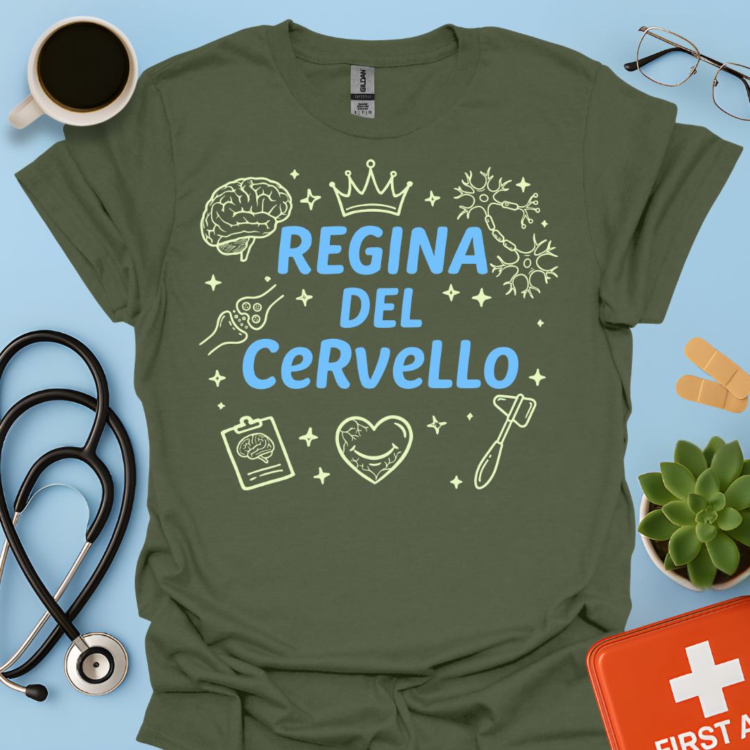 Regina del Cervello - Maglietta per Neurologa