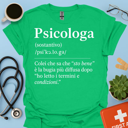 Definizione Psicologa Maglietta