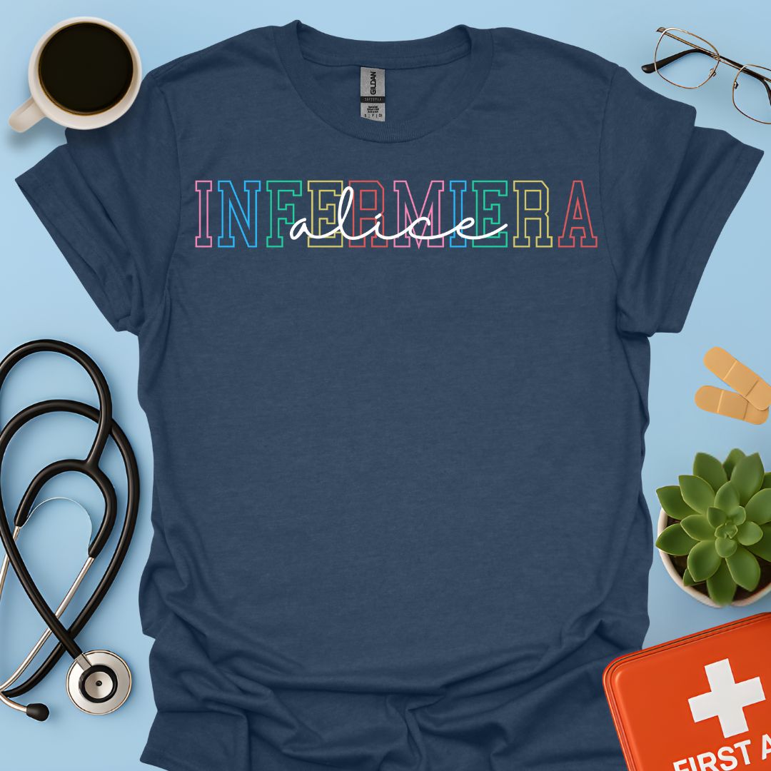 Infermiera Personalizzata Maglietta