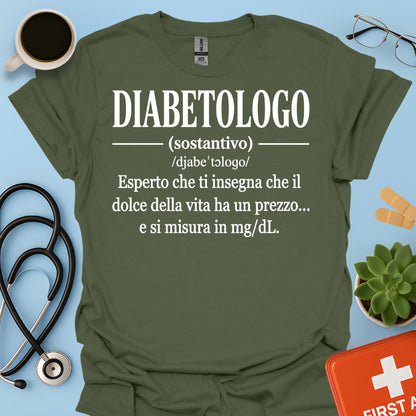 Maglietta Definizione Diabetologo