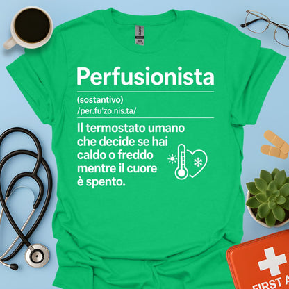 Maglietta Definizione Perfusionista