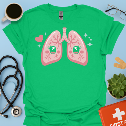 Disegno Dei Polmoni Carini - Medico Maglietta