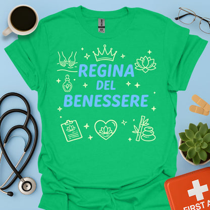 Regina del Benessere - Maglietta per Massofisioterapiste e Operatrici Spa