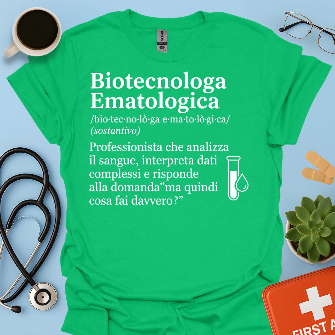 Maglietta Biotecnologa Ematologica