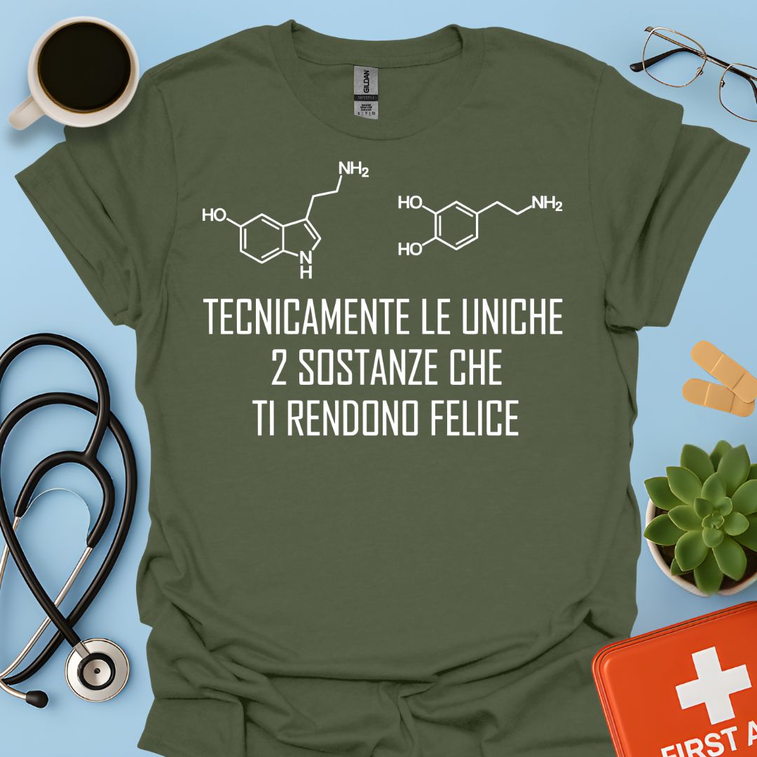 Maglietta Serotonina e Dopamina