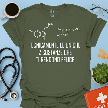 Maglietta Serotonina e Dopamina