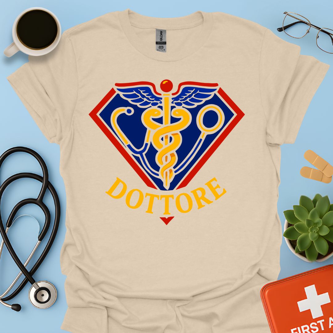 Regalo Divertente Super Dottore Medico Maglietta