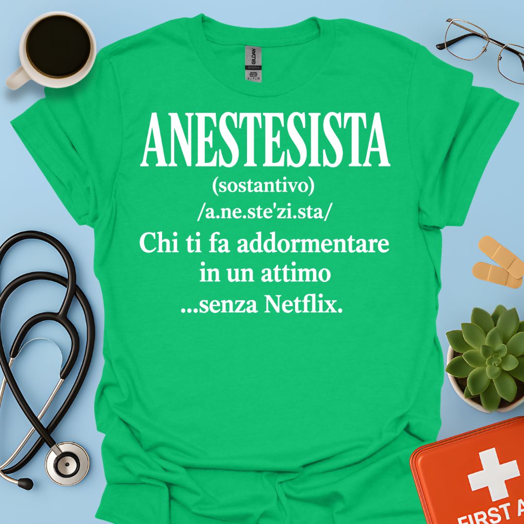 Maglietta Definizione di Anestesista