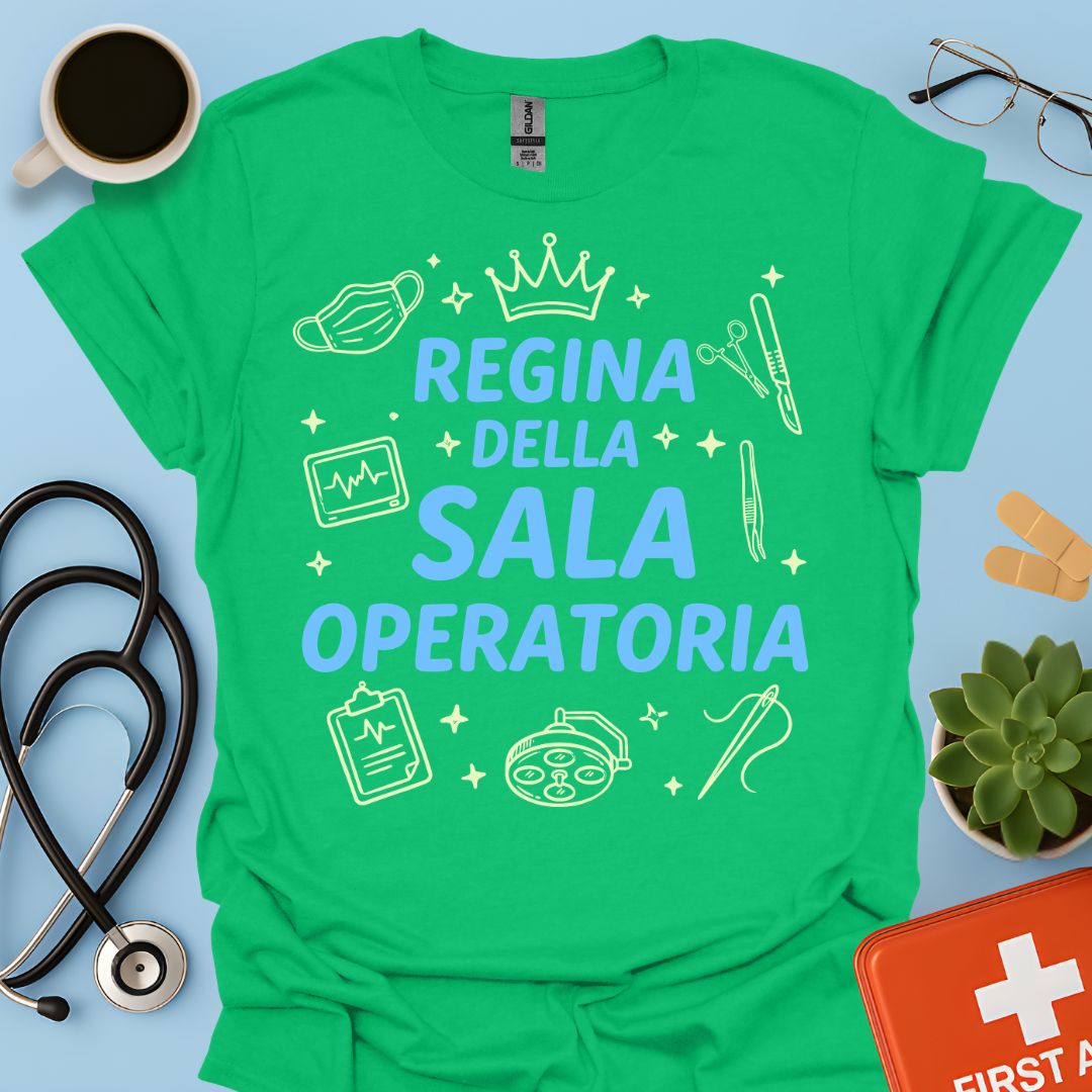 Regina della Sala Operatoria - Maglietta Infermiera e Chirurgo