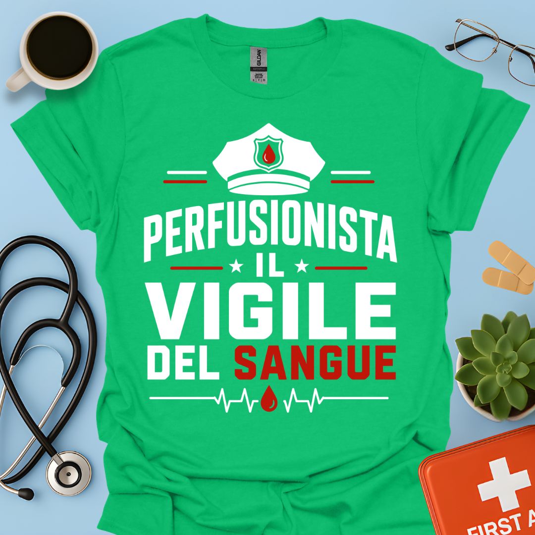 Regalo Perfusionista – Maglietta "Il Vigile del Sangue"