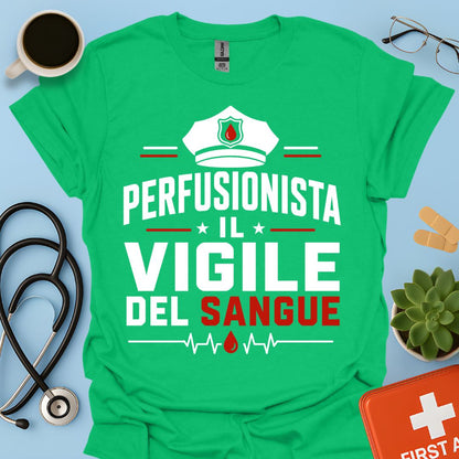 Regalo Perfusionista – Maglietta "Il Vigile del Sangue"