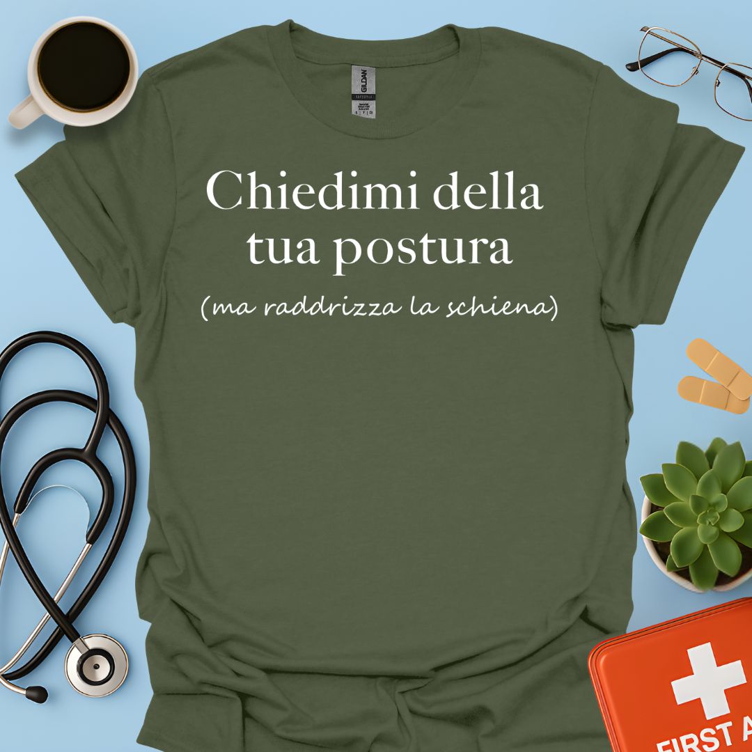 Maglietta Divertente Postura