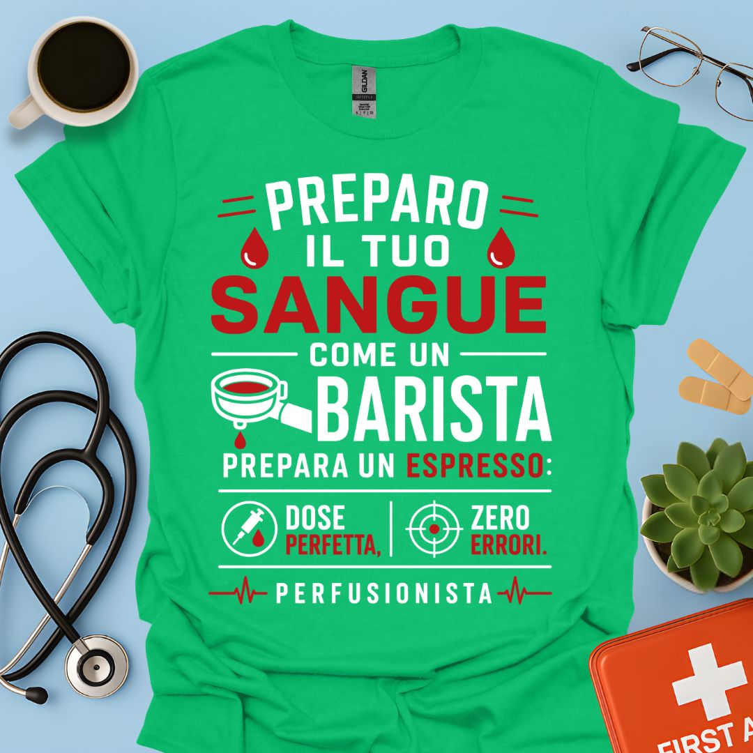 Idea Regalo Divertente Maglietta Perfusionista