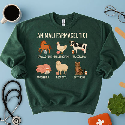Felpa Divertente Veterinaria / Farmacista