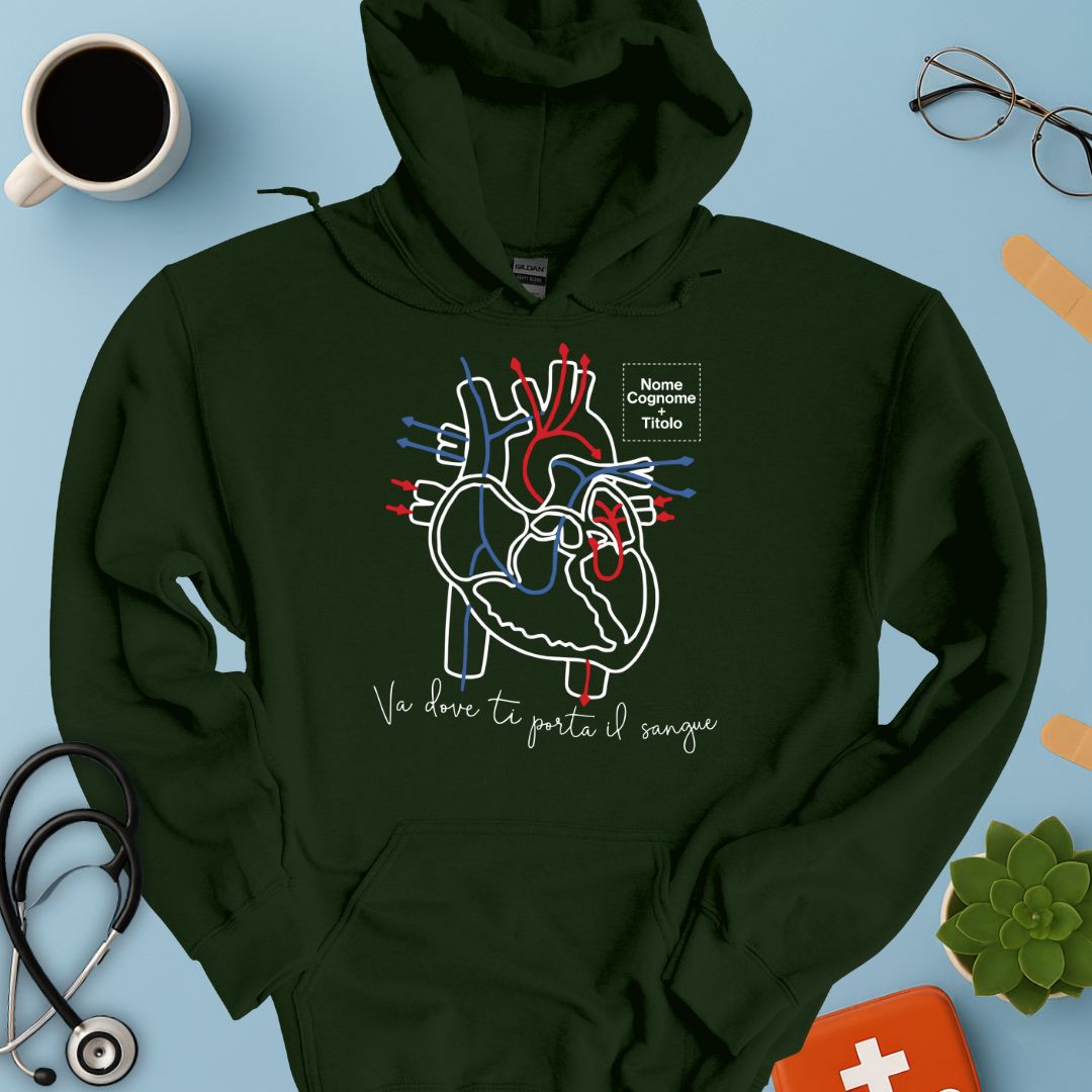 Felpa Cappuccio Personalizzata – Medico / Chirurgo