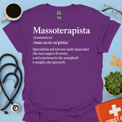 Maglietta Definzione Massoterapista