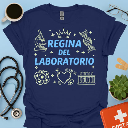 Regina del Laboratorio - Maglietta Tecnica di Laboratorio Biologa
