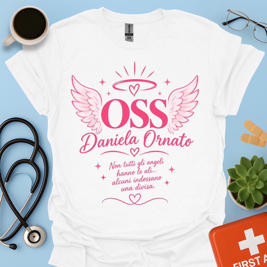Maglietta OSS Angelo in Divisa – Bianco