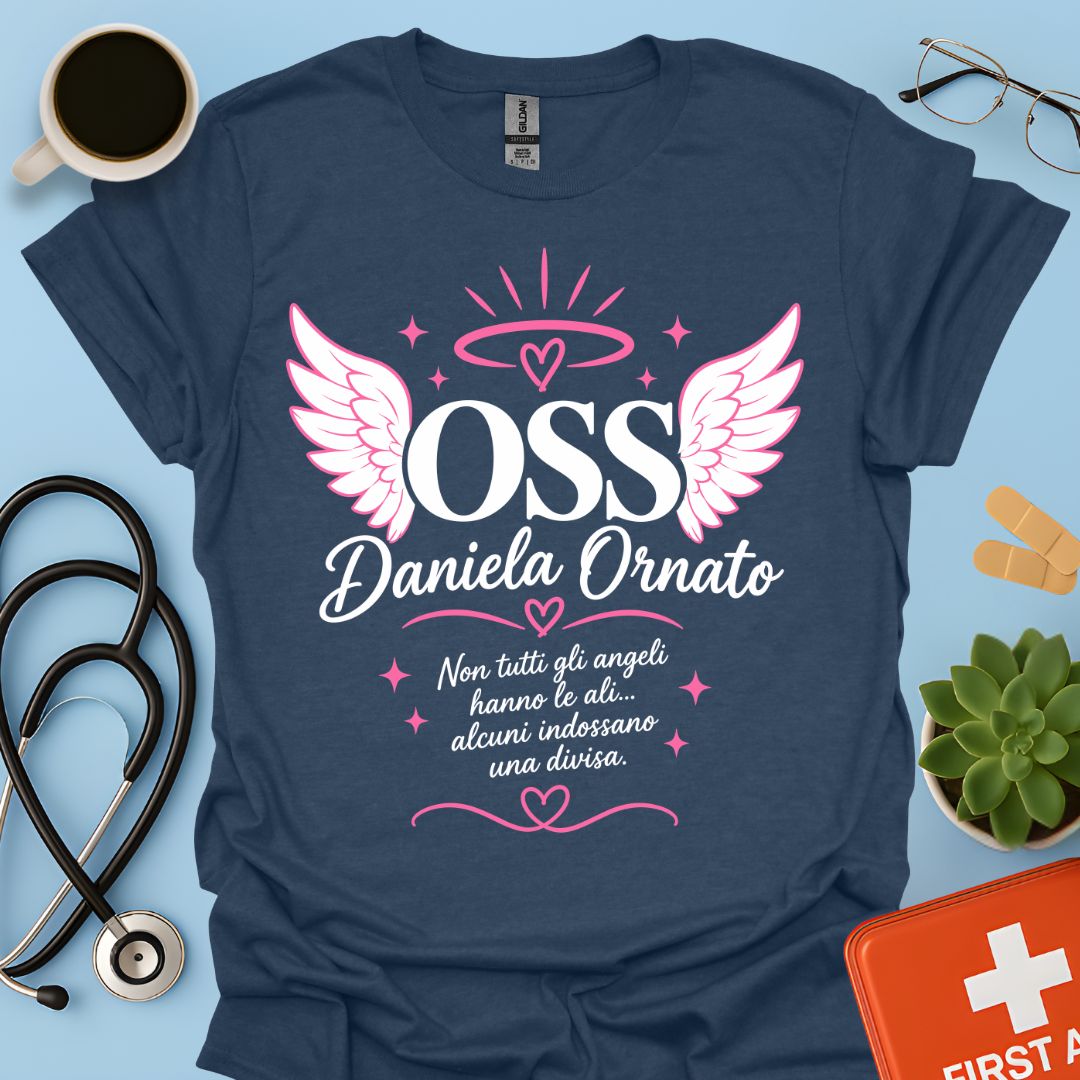 Maglietta OSS Angelo in Divisa – Blu Navy Mélange