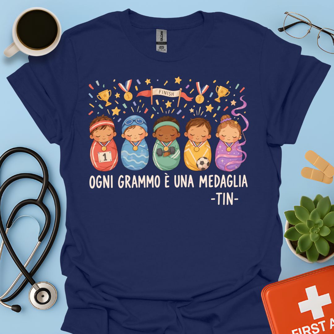 Maglietta TIN Neonati Campioni – Blu Navy