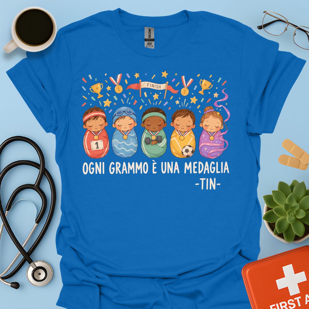 Maglietta TIN Neonati Campioni – Blu Royal