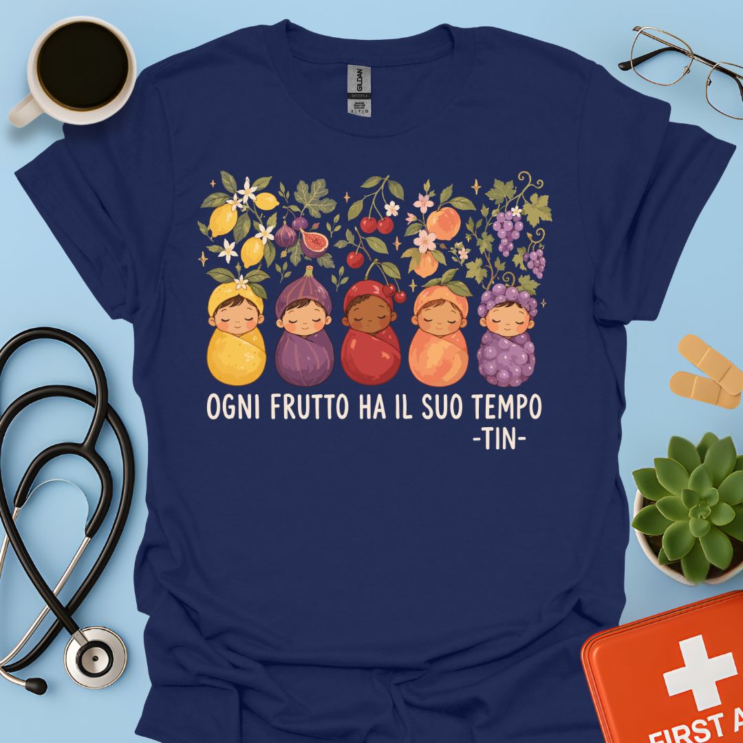 Maglietta TIN Neonati Frutti – Blu Navy