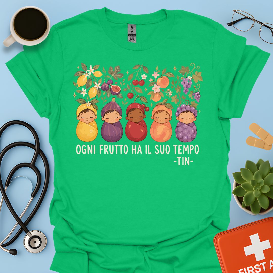 Maglietta TIN Neonati Frutti – Verde Irlandese