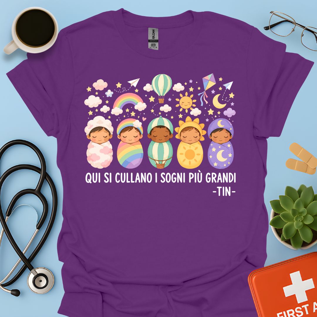 Maglietta TIN Neonati Sognatori – Viola